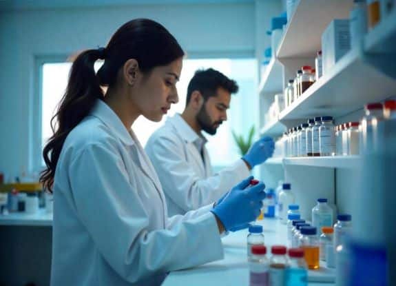 Pharmaceutical laboratory testing